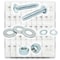 Boltsandnuts.Com Inch Phillips Pan Head Machine Screws, Hex Nuts, Flat & Lock Washers - 7110 PCS Assortment Kit #365 - alternate 1
